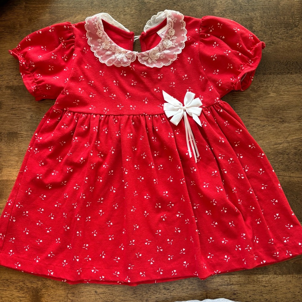 Vintage Buster Brown Red Dress size 3T